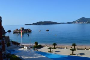 The view from our hotel room in Pzar.